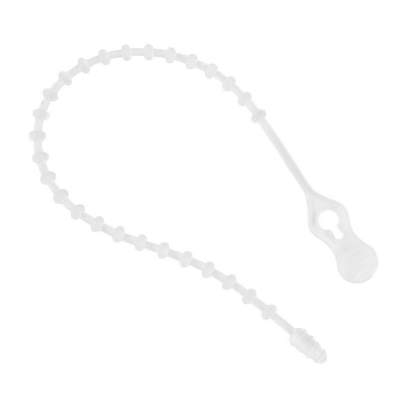 Simple Living Solution's Reusable Decorating Ties 20-Count Seasonal Light Strand, Garland, Décor Plastic Ties - Clear