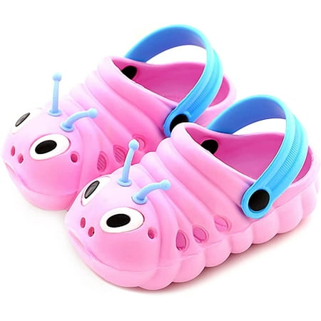

Baby Clogs Funny Garden Shoes Non-Slip Plastic Kids Sandals Closed Toe Slippers Cute Infant Toddler Beach Shower Shoes for Boys and Girls 0-5 Years