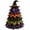 E#Witch Hat, variant on DIY Halloween Quilted Fabric Tree Kit, 3D Layered Fabric Sewing Craft Kit, 3D Padded Sewing Craft Project, Handmade Halloween Tabletop Decor for Mantel Shelf Home Display
