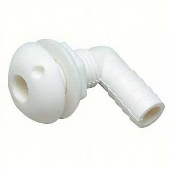 Seachoice 18101 90 Degree Plastic Thru-Hull, White