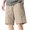 Khaki, variant on cllios Men's Cargo Shorts Casual Classic Fit Work Shorts Lightweight Athletic Shorts with Multi Pockets Cargo Shorts for Men Under $10 Black,XXXL