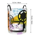 thumbnail image 4 of DouZhe Waterproof Collapsible Large Laundry Baskets, Film Movie Projector Prints Circular Hamper with Handles, 4 of 7