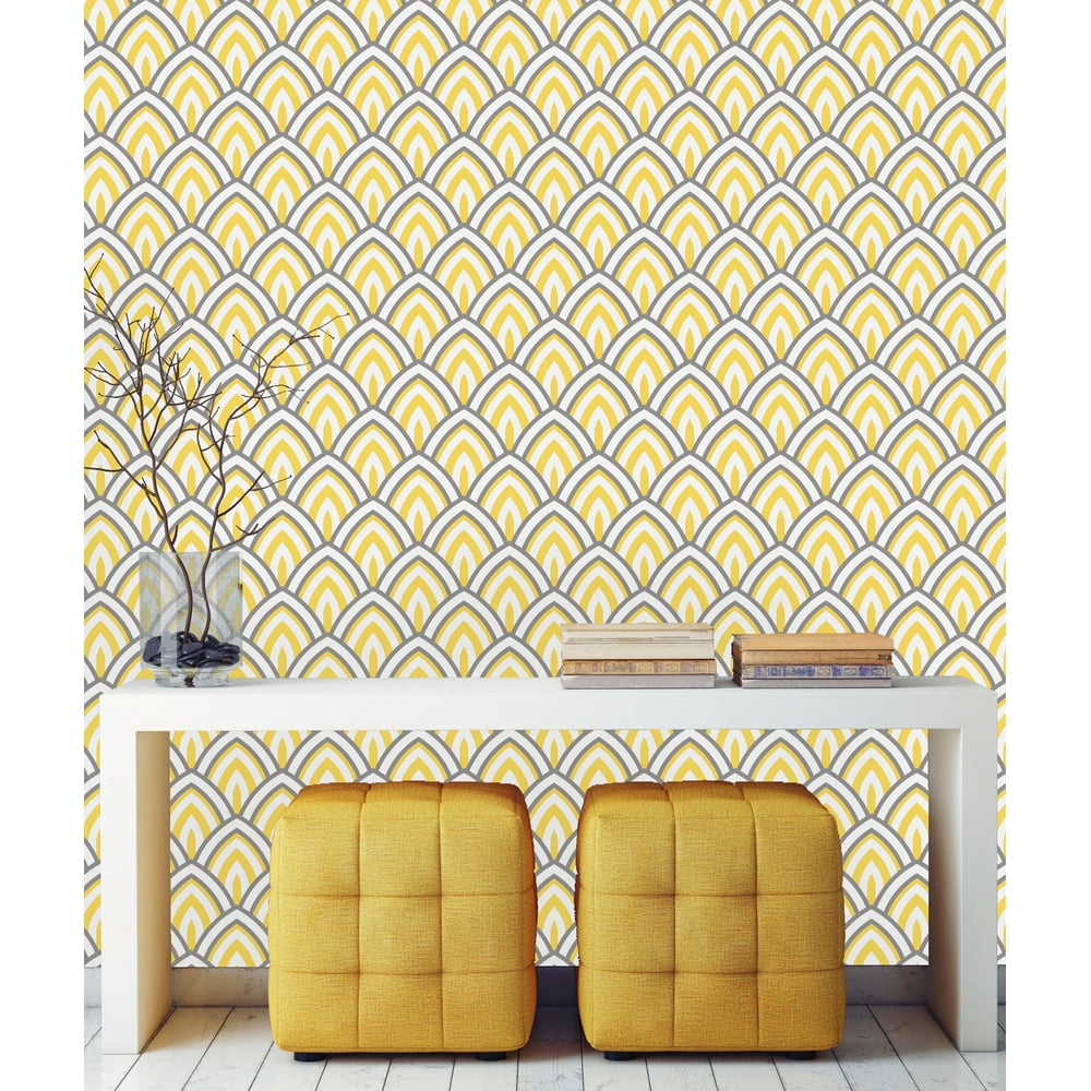 Yellow Geometric Peel and Stick Wallpaper - Walmart.com - Walmart.com