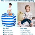 thumbnail image 4 of Velvet Bean Bag Chair Cover (No Beans) XX-Large Blue, 4 of 5