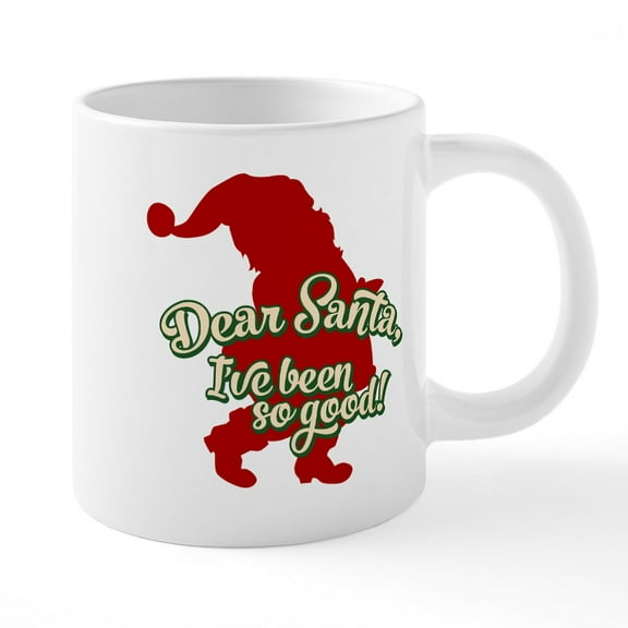 CafePress - Dear Santa - 20 Oz White Ceramic Mega Mug