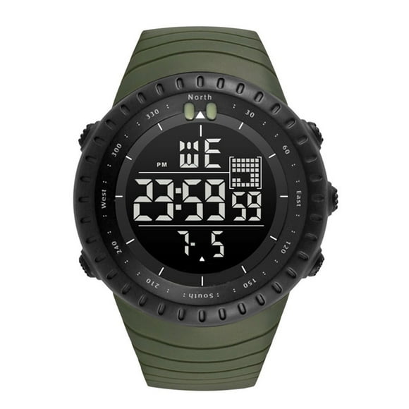 fashionhome Homme Extérieur Montre de Sport Bluetooth Mâle Étanche 50 m Rétroéclairage Lumineux Montre-Bracelet Date Numérique Garçon Horloge Date