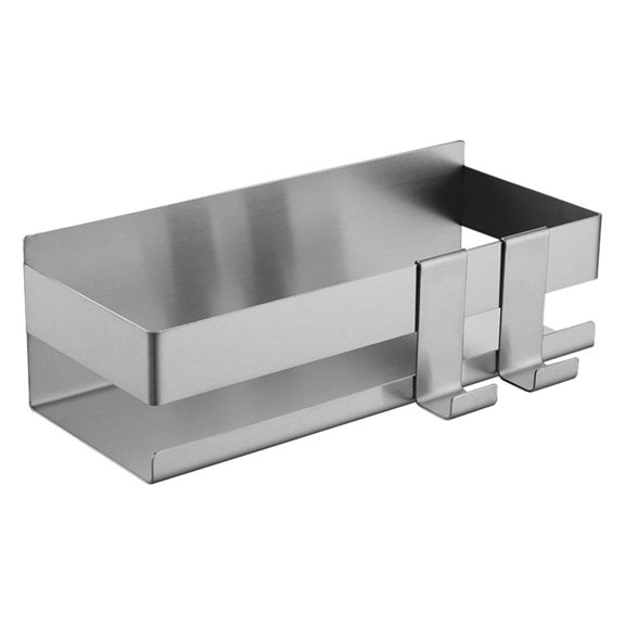 Stainless Steel Shower Shelf Floating Shelves Wall Mounted No Drilling for Kitchen Bathroom Conditir Storage Organizers Shelves