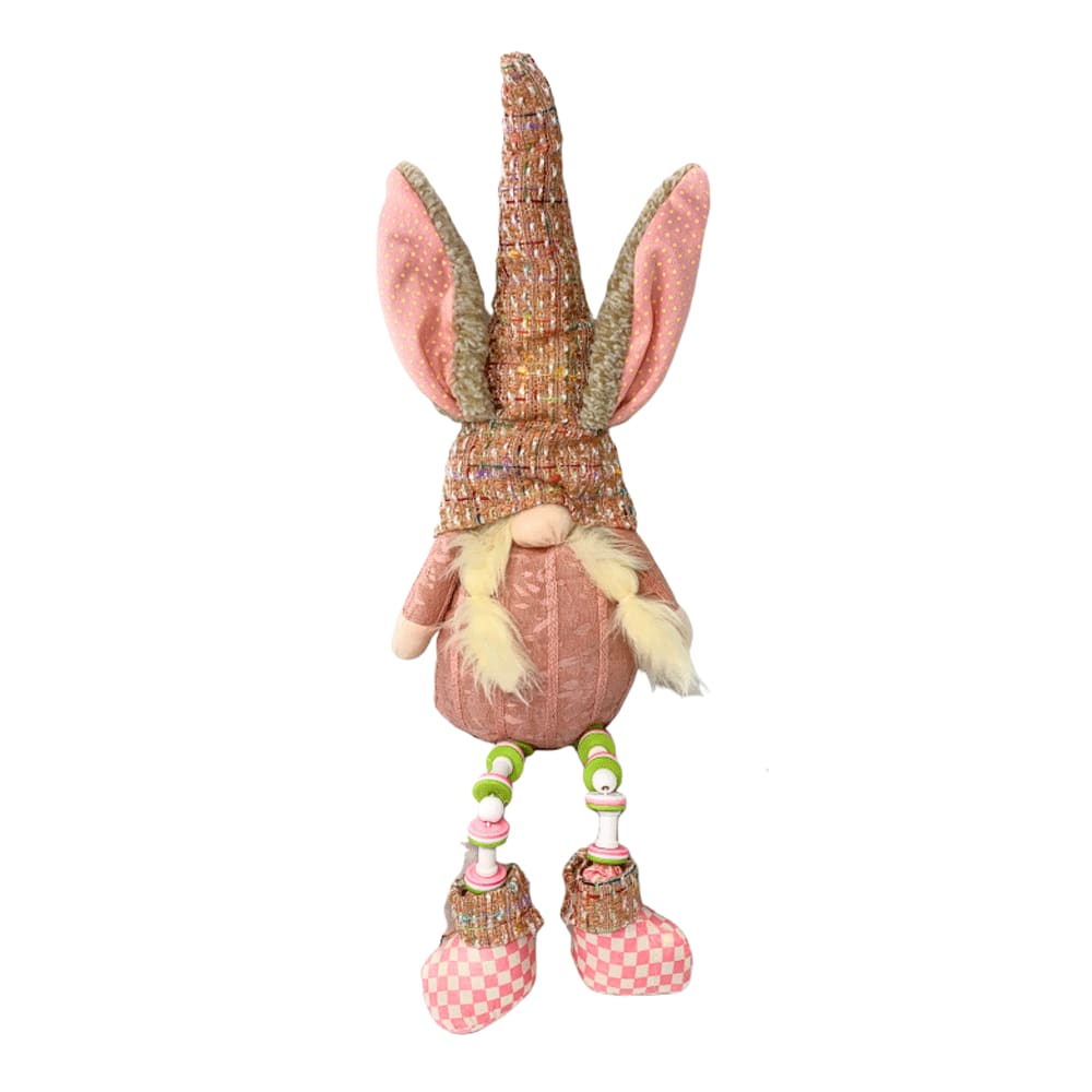 Northeast Home Goods Cotton Wood Sitting Nordic Easter Bunny Gnome