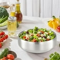 thumbnail image 4 of SANQIAHOME 47oz/8.3" Quality Stainless Steel Salad Bowl 2pcs/set – Double-walled Anti-scald, Dishwasher Safe, Large Serving Bowl for Family & Parties Golden, large-capacity soup bowl, 4 of 10