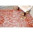 thumbnail image 5 of Ambient Rugs Trellis Pattern Rug - 5 ft. x 8 ft., Rust, Bohemian Rug with Transitional Design, 5 of 9