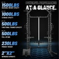 thumbnail image 6 of Mikolo Power Rack Cage, Weight Cage with 800LB Capacity Adjustable Weight Bench and 1500LBS Capacity Barbell Combo, 6 of 11