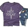 thumbnail image 1 of YourTops Game of Thrones T-Shirt Graphique Not Today (US S, 5-Purple), 1 of 2