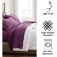 thumbnail image 6 of Neutral Solid Color Brushed Microfiber Deep Pocket Sheet Set, 6 of 8