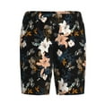 thumbnail image 4 of Wukai Lilies Flowers Men’s Short Pajama Pants With Pockets Soft Sleep Pj Shorts for Men-, 4 of 6