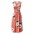 thumbnail image 5 of QUNYINEY Women Summer Dresses 2026 Floral A Line Long Sleeveless Sundress Casual V Neck Loose Fit Vacation Dresses, 5 of 5