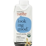 CalNaturale Svelte French Vanilla Organic Protein Shake, 11 fl oz, (Pack of 12)