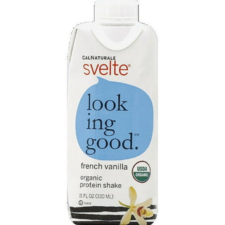 CalNaturale Svelte French Vanilla Organic Protein Shake, 11 fl oz, (Pack of 12)