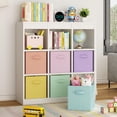 thumbnail image 3 of KZINGS Cajas de Almacenamiento Plegables de Tela, Cubos de Almacenamiento 28 cm, Juguetero Organizador Infantil para Ni&ntilde;os, Cajas Organizadoras Contenedores para Cl&oacute;sets, Cajas p, 3 of 8