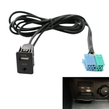 Radio Extension AUX USB Port Adapter Cable Wiring Assy for