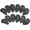 Black, variant on Golf 12pcs PU Thick Synthetic Leather Golf Iron Head Covers Set Headcover Fit All Brands