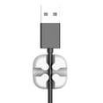 thumbnail image 2 of Soportes de Clips de Cable USB cuadrados, enrollador, cable de escritorio, Clips de Cable, corbatas, organizador, Soporte, fijador de línea 5 Piezas Sweethay PJ7188-03, 2 of 2