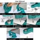 thumbnail image 3 of Kit de herramientas para perforar a mano con ojales y ojales QWORK, 3 of 6