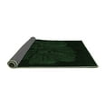 thumbnail image 2 of Ahgly Company Indoor Round Abstract Emerald Green Modern Area Rugs, 7' Round, 2 of 4