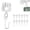 White, variant on Hmgxay Ceiling Curtain Track Roller Hook Set, Durable Curtain Rail System with Accessories, Functional Drapery Track Kit for Easy Installation and Use