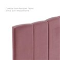 thumbnail image 3 of Pemberly Row Channel Tufted King/California King Velvet Headboard - Dusty Rose, 3 of 7