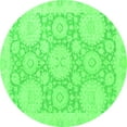 thumbnail image 1 of Ahgly Company Indoor Round Oriental Green Traditional Area Rugs, 3' Round, 1 of 4