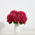 thumbnail image 3 of 8Pcs Fake Flowers Silk Hydrangea Artificial Flowers Bouquets Faux Hydrangea Stems for Home Table Centerpieces Wedding Party Decoration, 3 of 12