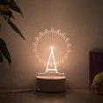 thumbnail image 3 of Lámpara USB 3D LED Luz de noche junto a la cama Amor romántico Lámpara de mesa de escritorio de acrílico (E) Ndcxsfigh Nuevos Originales, 3 of 8
