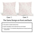 thumbnail image 6 of Vintage Floral Pillow Covers 16x16 Inch Set of 2 Light Pink and Cream Floral Throw Pillow Covers Chinoiserie Flower Pillowcases Rustic Farmhouse Cushion Covers for Couch Home Decor, 6 of 6