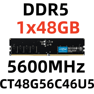 Crucial 128GB (2 x 64GB) 262-Pin DDR5 SO-DIMM DDR5 5600 (PC5 44800