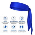 thumbnail image 2 of Head Tie Sports Diademas Tenis Athletic Sweatbands Para Hombres Y Mujeres, 2 of 8