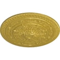 thumbnail image 3 of 37 1/2"OD x 3 3/8"P Naple Ceiling Medallion (Fits Canopies up to 3 3/8"), Hand-Painted Rich Gold, 3 of 5