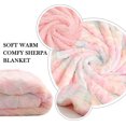 thumbnail image 5 of Lochas Rainbow Throw Blanket Colorful Soft Blanket ,Warm Cozy Luxurious Shaggy Fuzzy Plush Sherpa Blanket for Girls Couch Sofa Bed Living Room Home Decor, 50"x60",Pink Rainbow, 5 of 7