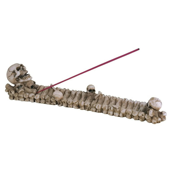 FC Design 10"W Skull Incense Burner Incense Sticks Holder Figurine Statue Sculpture Ornament Decoration Home/Room Decor and Unique Gift Ideas for Housewarming, Holidays and Birthdays