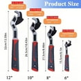 thumbnail image 2 of Self Adjusting Pipe Wrench - Heavy Duty Alloy Steel, 6-inch, 3-Sided Tooth Design for Plumbing, Automotive & Carpentry Work, 2 of 5