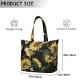 thumbnail image 5 of Sunflower Women's Large Weekend Travel Bag Moving Canvas Handbag Thick Double Layer Beach Weekend Travel Unisex Hospital Maternity Delivery with Toiletry Waterproof, 5 of 5