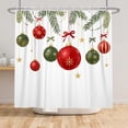 thumbnail image 4 of Tchckioa Christmas Shower Curtain for Bathroom,Waterproof Hooks Bath Curtain Decor,72x84 Inch, 4 of 6