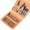 Brown, variant on Xukmct 12 Pcs Nail Clippers Set Grooming Manicure Pedicure Kit Nail Care Tools for Men Women, Pink