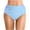 A06 Light Blue, variant on Women Mid Rise Bikini Bottoms Moderate Coverage Bathing Suit Bottoms Low Waisted Swimsuit Bottoms Brief Black L