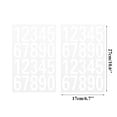 thumbnail image 2 of 4 Sheets White Reflective Mailbox Numbers Stickers 0-9 Adhesive PET for Outside Address Houses, 2 of 8