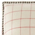 thumbnail image 6 of SAFAVIEH Easton Club Chair In Plaid Brass Nail Head Tan / Red, 6 of 8