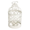 thumbnail image 2 of Linterna de vela pequeña, linterna de vela de té con patrón hueco, candelabro decorativo con forma de jaula de pájaros, candelabro con forma de jaula de pájaros, funcionalidad inteligente, 2 of 14