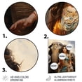 thumbnail image 3 of Designart "Rajasthan Royalty Indian Art painting" Portrait Metal Wall Art, 3 of 5