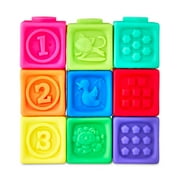 Spark Create Imagine Sensory Stacking Vinyl Blocks 9 Months+, 9 Pieces