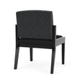 thumbnail image 3 of Amherst Wood Reception Armless Guest Chair / Black Wood / Dark Gray / Black, 3 of 5