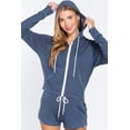 thumbnail image 4 of Simply Fashion Slub TERRY ZIP UP Hoodie Jacket,DUSKBLUE,LARGE, 4 of 4